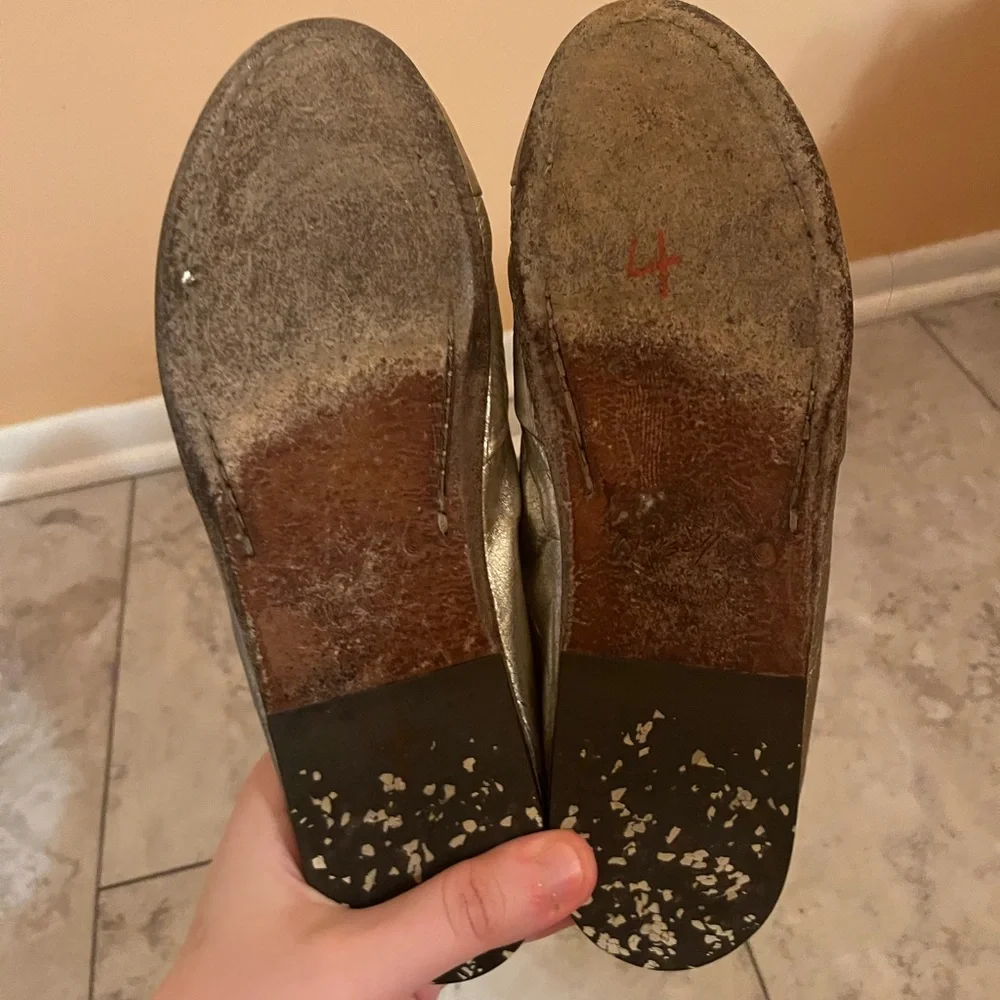 Marsell laceless gold distressed loafers - Picture 5 of 8